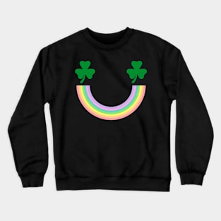 Shamrock Smiley Face Crewneck Sweatshirt